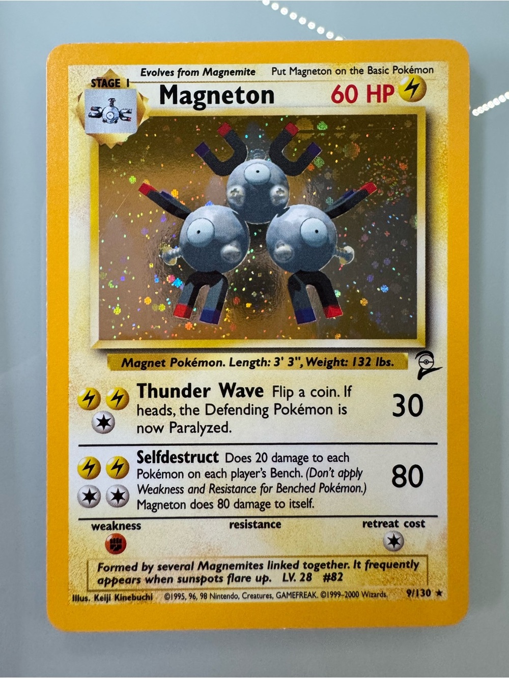 Magneton Holo Pokémon Card